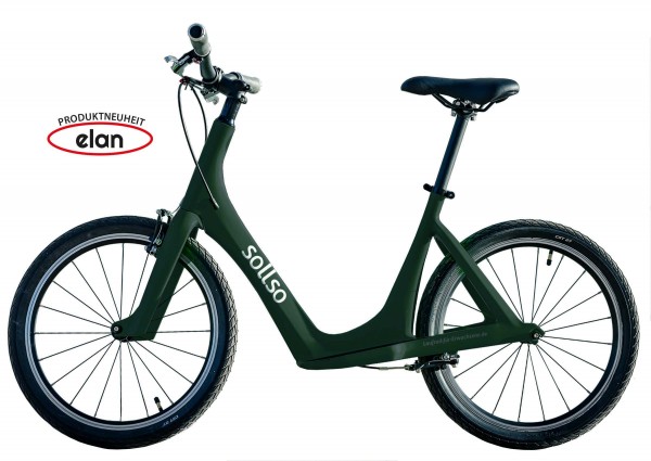 sollso elan – Laufrad aus Carbon (Dunkelgrün) + Kostenlose Faltschloss im Wert von 69,95€