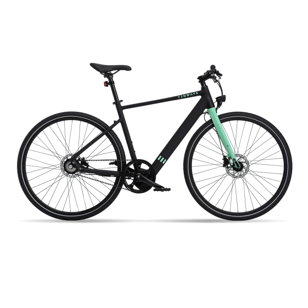 TENWAYS CGO600E-Bike Farbe - Lime Green 2022 + KOSTENLOSE FALTSCHLOSS